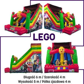 Dmuchana zjeżdżalnia Klocki LEGO